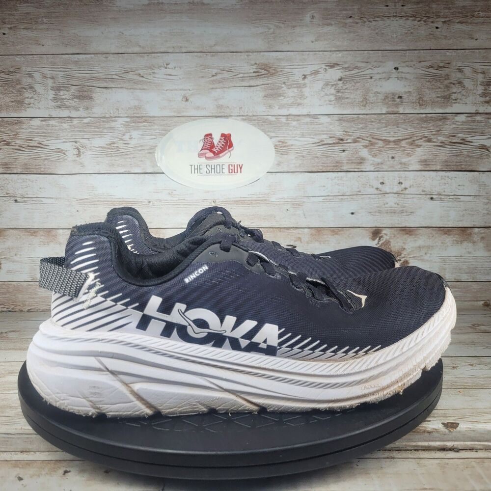 Hoka Rincon 2 Women's Size 7 Black White Athletic Running Shoes